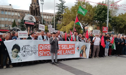 Uşak’ta Filistin’e Destek Yürüyüşü Düzenlendi
