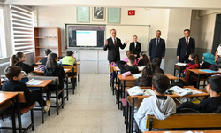 İl Millî Eğitim Müdürü Ahmet Ali Aşcı Ortaokulunu Ziyaret Etti