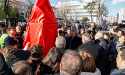 İsmet İnönü büstü törenle açıldı