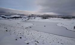 Uşak sıcaklık -9 dereceyi gördü toprak suya doydu