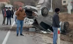 Ulubey İnay Köyü Girişinde Kaza: Yürekler Ağza Geldi
