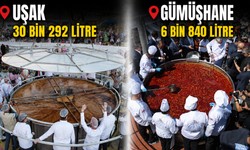 Uşak’takinin dörtte biri büyüklüğündeki kazanla Guinness rekoru kırdılar