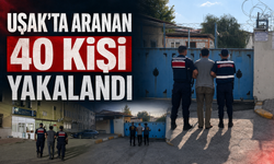 Uşak’ta aranan 40 kişi jandarma operasyonlarıyla yakalandı