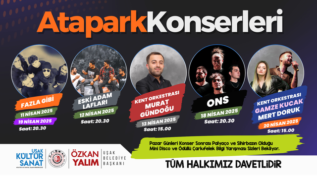 Atapark Konserleri Başlıyor