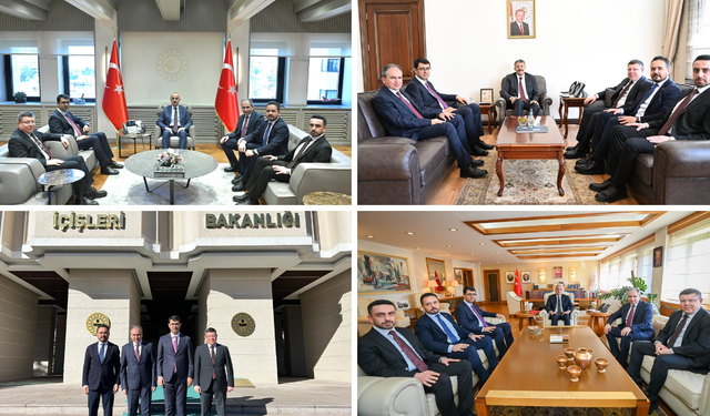 Uşak Heyeti Ankara’da 3 Bakanı Ziyaret Etti