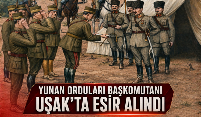 Yunan Orduları Başkomutanı Uşak’ta Esir Alındı