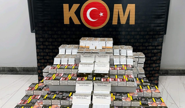 Banaz’da 39 bin 887 kaçak dolu makaron ele geçirildi