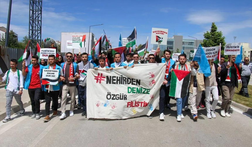 Uşak Üniversitesi'nden İsrail Protestosu
