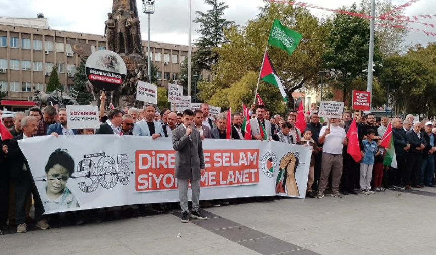 Uşak’ta Filistin’e Destek Yürüyüşü Düzenlendi