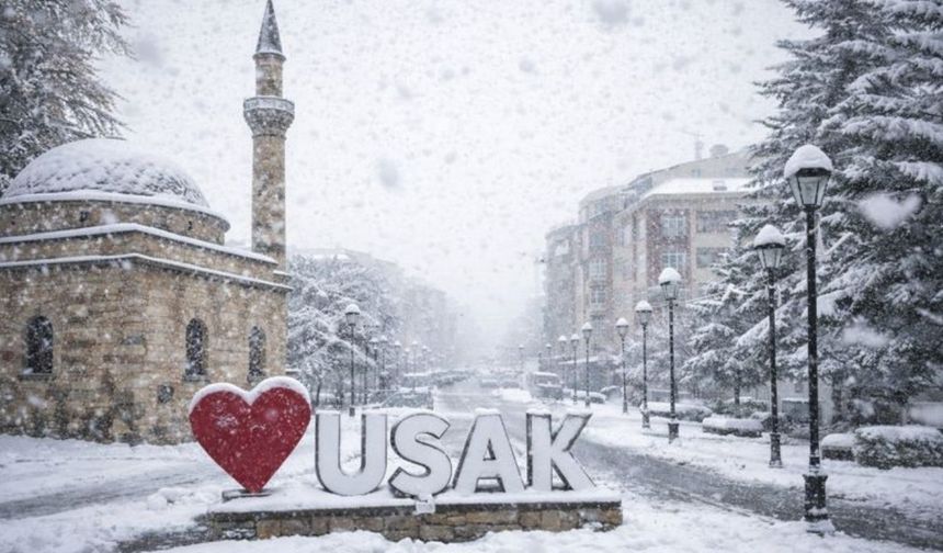 Yeni yıl öncesi Uşak'ta kar yağışı bekleniyor