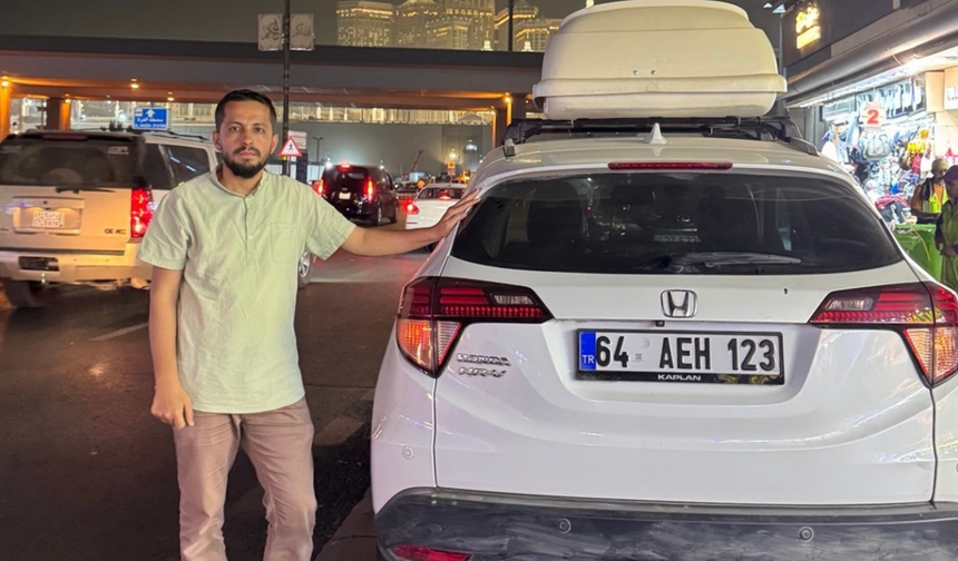 Uşak Plakalı Araç Mekke Sokaklarında