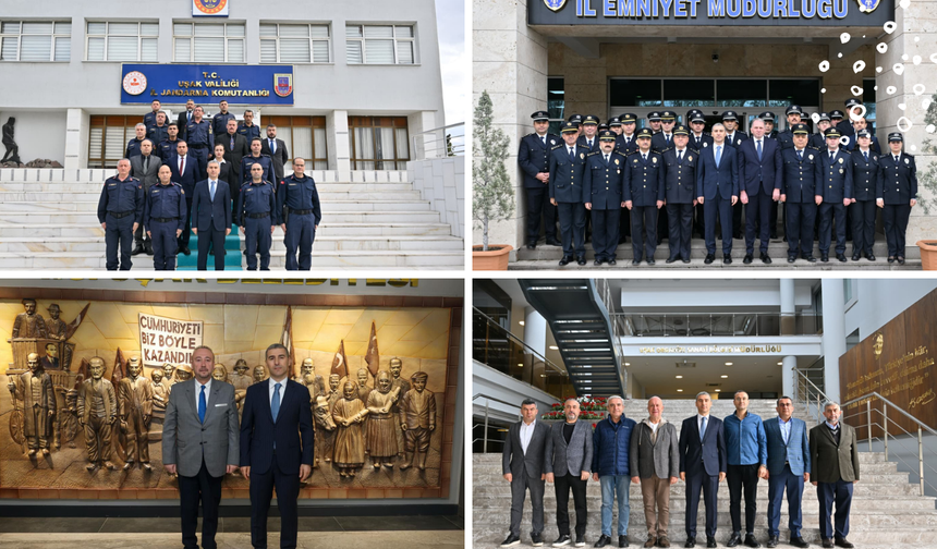 Uşak Valisi Dr. Naci Aktaş’tan Veda Ziyaretleri