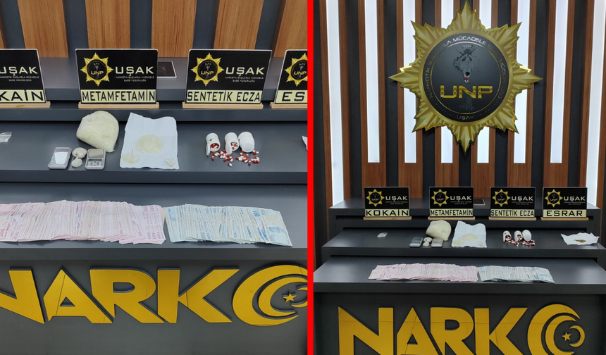 Uşak’ta Zehir Operasyonu: 8 Tutuklu