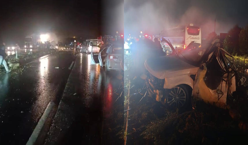 Uşak İzmir Yolunda Zincirleme Kaza