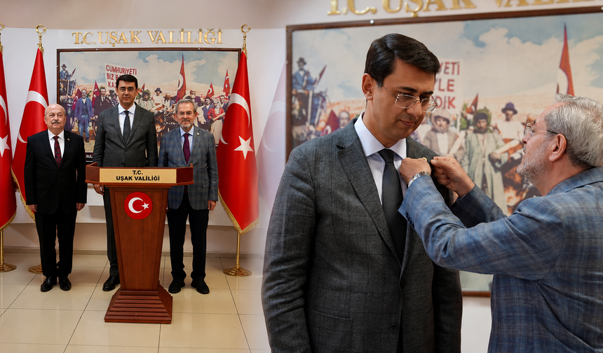 Ankara Üniversitesi Rektörü’nden Vali Kartal’a mezuniyet rozeti