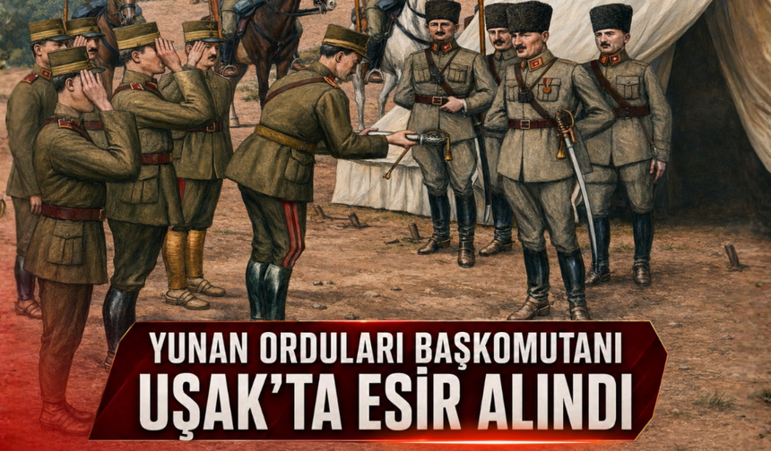 Yunan Orduları Başkomutanı Uşak’ta Esir Alındı