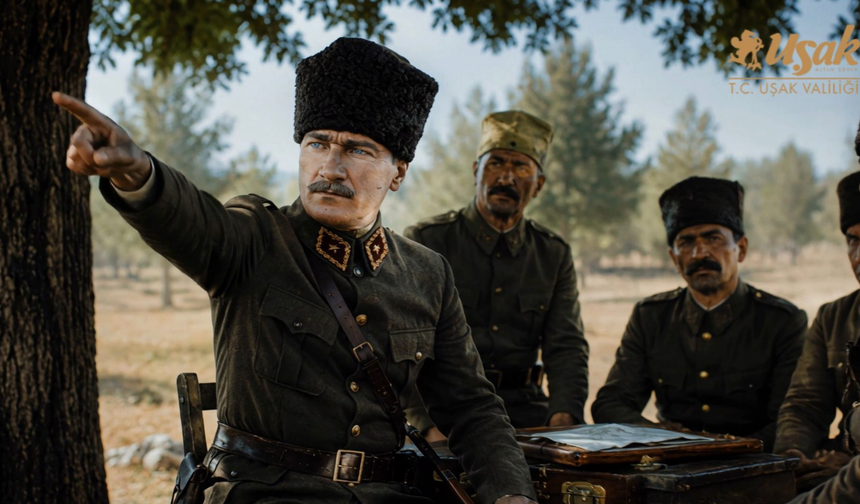 Uşak’ta kurtuluşun 104’üncü yılında tarihî emir bir filmle yeniden canlandırıldı