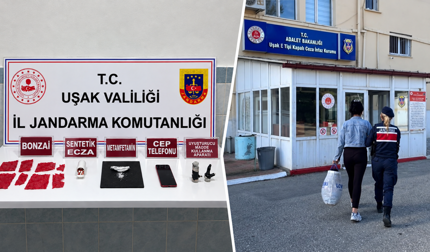 Uşak’ta zehir taciri kadın tutuklandı