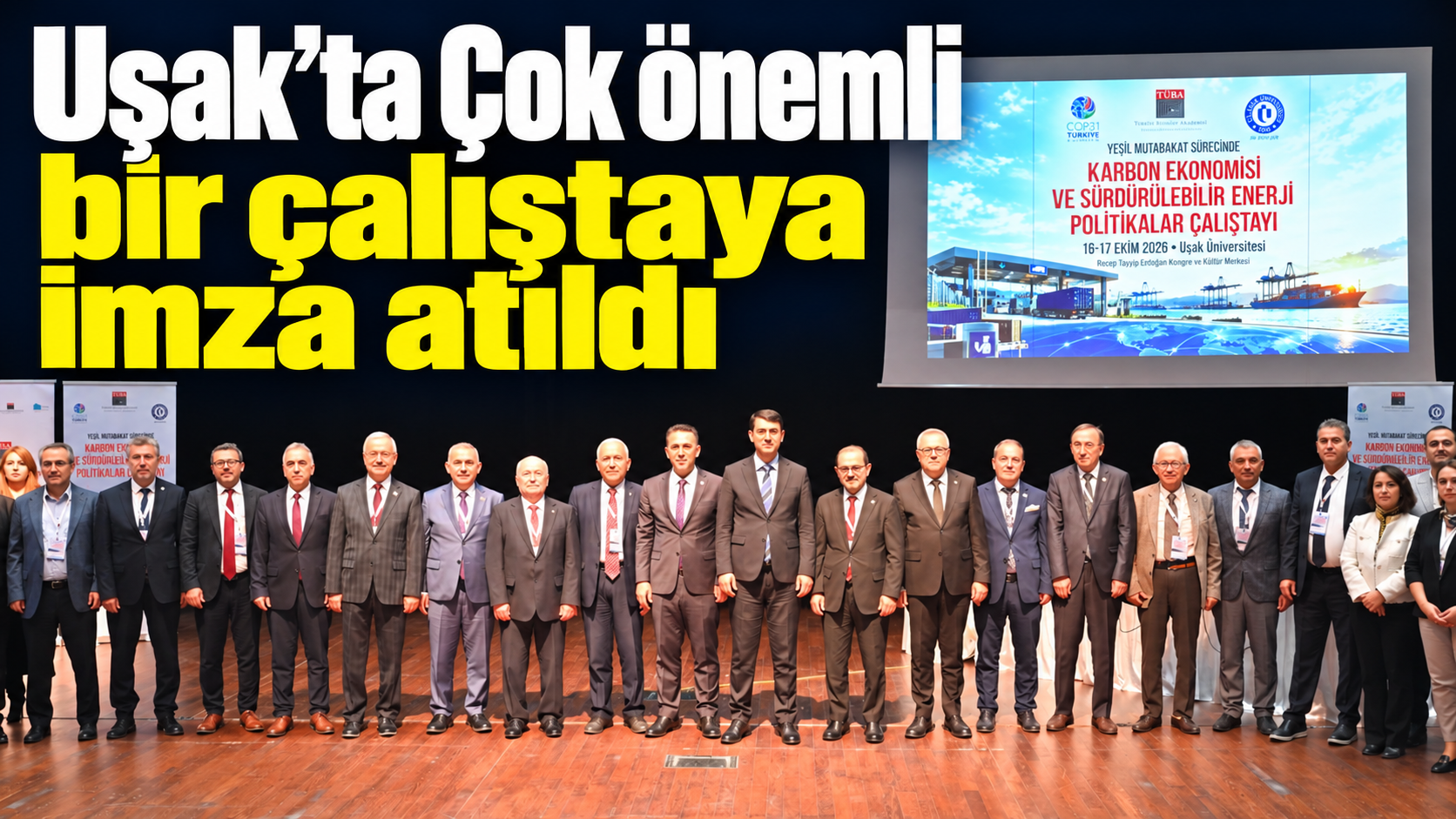 Uşak Üniversitesi’nde Türkiye’nin yeşil geleceği konuşuldu